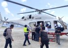 “Dua-Korban-Gempa-Palue-Dievakuasi-via-Helikopter,-Polres-Sikka-Bergerak-Cepat-Selamatkan-Warga-di-Tengah-Keterbatasan-Akses”
