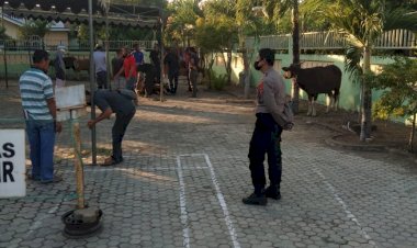 Memastikan-Penerapan-Protokol-Kesehatan,-Polres-Sikka-Lakukan-Pengamanan-Penyembelihan-Hewan-Kurban-Di-Seluruh-Masjid-Di-Kab.-Sikka