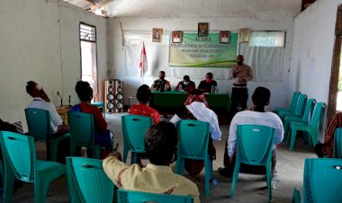 Berikan-Rasa-Aman-dan-Nyaman,-Kanit-Binmas-Polsek-Bola-Hadiri-Pelantikan-Ketua-Dan-Anggota-BPD-Waihawa.