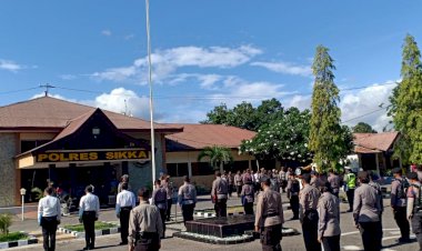 Pimpin-Apel-Pagi,-Kapolres-Sikka-Tegaskan-Hal-Ini