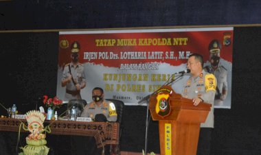 Kunker-Ke-Polres-Sikka,-Kapolda-NTT-Tekankan-Anggota-Untuk-Hindari-Pelanggaran
