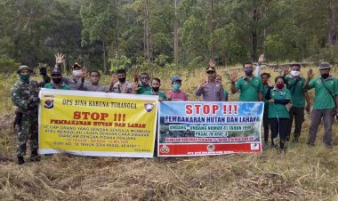 Operasi-Bina-Karuna-Turangga-2020,-Sat-Binmas-Polres-Sikka-Ajak-Masyarakat-Desa-Egon-Untuk-Tidak-Bakar-Hutan-Dan-Lahan