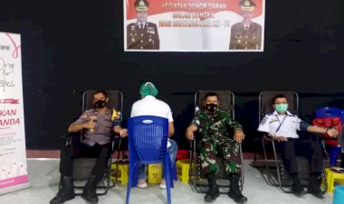 Sambut-Hari-Bhayangkara-Polri-Ke-75,-Polres-Sikka--Gelar-Donor-Darah