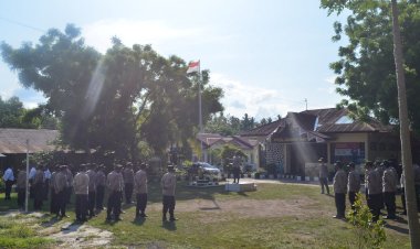 Kapolres-Sikka-Pimpin-Apel-Gabungan--Polsek-Jajaran