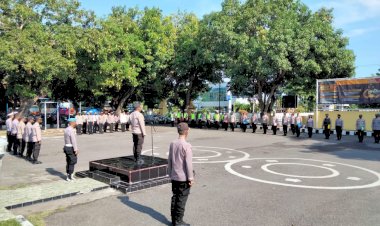 Pimpin-Apel-Pagi,-Kapolres-:-Pedomani-Tribrata-dan-Catur-Prasetya-Dalam-Bertugas
