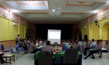 Pimpin-Anev-Bulanan,-Wakapolres-Kembali-Ingatkan-Anggota-Disiplin-Patuhi-Prokes