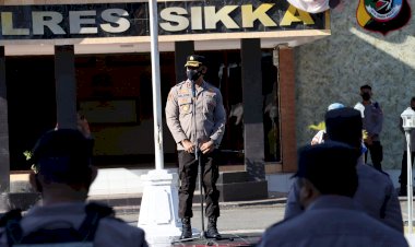 Pimpin-Apel-Jam-Pimpinan,-Begini-Arahan-Kapolres-Sikka