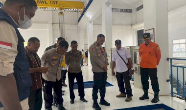 Perubahan-Cuaca-Ekstrim,-Kapolres-Tinjaun-Obvit-Bendungan-Napun-Gete