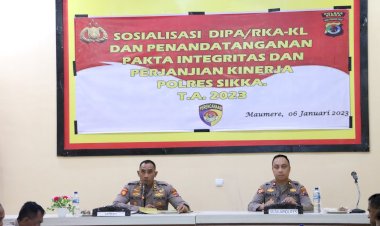 Kapolres-Sikka-Pimpin-Pelaksanaan-Sosialisasi-DIPA-/-RKA-KL-TA.-2023