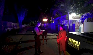 Demi-Kenyamanan-Masyarakat,-Personil-Sat-Samapta-Laksanakan-Patroli-Malam