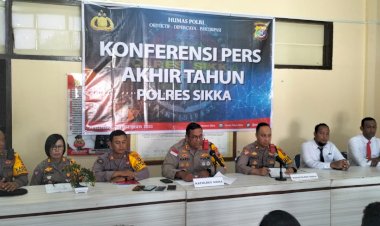 Polres-Sikka-Laksanakan-Konferensi-Pers-Akhir-Tahun