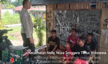 Kegiatan-Patroli-Rutin-Polsek-Nelle-Polres-Sikka-Menjaga-Sitkamtibmas