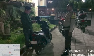 Patroli-Rutin-Polsek-Nita---Polres-Sikka-Ciptakan-Situasi-Kamtibmas-Aman-dan-Kondusif
