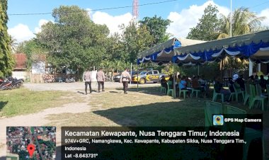 Kapolres-Sikka-Cek-Pengecekan-Situasi-Rapat-Pleno-Penghitungan-Suara-dan-Logistik-Pemilu-di-Kecamatan-Kewapante