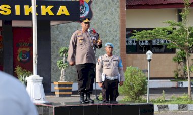Pimpin-Apel-Jam-Pimpinan-Kapolres-Sikka-Sampaikan-Beberapa-Penekanan