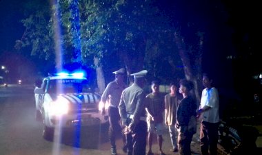 SATUAN-LALU-LINTAS-POLRES-SIKKA-RUTIN-MELAKSANAKAN-PATROLI-LAMPU-BIRU