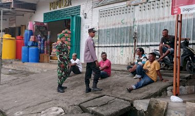 Anggota-TNI-Polri-Himbau-Masyarakat-Jaga-Kamtibmas-Selama-Mudik-Lebaran