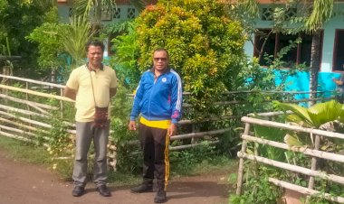 Polsek-Paga-Memastikan-Kelancaran-Ujian-Sekolah-Kelas-XII-SMASK-Alvarez-Paga