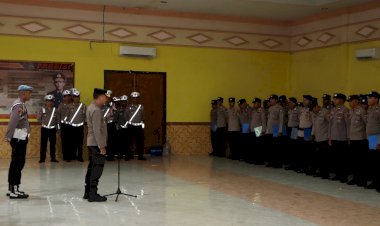 Apel-Jam-Pimpinan-di-Polres-Sikka,-Wakapolres-Ingatkan-Hal-Ini-Kepada-Anggotanya