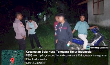 Patroli-Rutin-Polsek-Bola -Untuk-Menciptakan-Kamtibmas-Yang-Kondusif