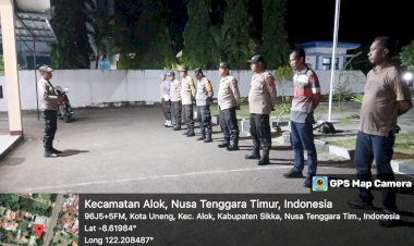 Komuni-Suci-Sekeuskupan-:-Polsek-Alok-Gelar-Apel-Pemeliharaan-Kamtibmas-KRYD