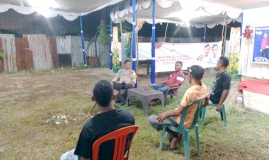 Patroli-Bhabinkamtibmas-di-Desa-Kolisia-Berjalan-Lancar,-Warga-Siap-Jaga-Kamtibmas