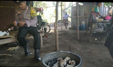 Kegiatan-Patroli-dan-Sambang-Bhabinkamtibmas-Desa-Kolisia-B,-Sikka:-Dorong-Kamtibmas-dan-Peningkatan-Ekonomi-Masyarakat