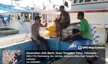 Patroli-Rutin-Pos-KP3-Laut-:-Amankan-Pelabuhan-Laut-L.-Say-Maumere-dan-Wuring