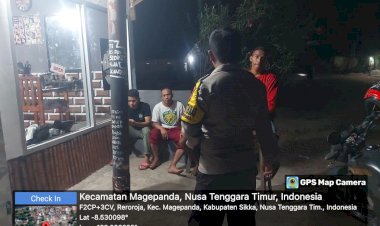 Pos-Pol-Dete-Polsek-Alok-Gelar-Patroli-Malam:-Masyarakat-Desa-Reroroja-Dihimbau-Jaga-Keamanan