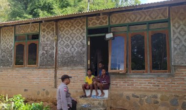 Bhabinkamtibmas-Polsek-Kewapante-Bripka-Husen-Lakukan-Sambang-Untuk-Wujudkan-Kamtibmas