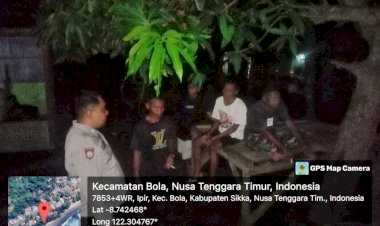Untuk-Menjaga-Keamanan-dan-Ketertiban-:-Polsek-Bola-Polres-Sikka-Lakukan-Patroli-Rutin