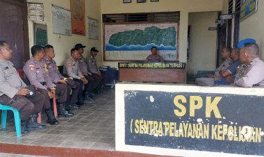 Kegiatan-Analisa-dan-Evaluasi-di-Polsek-Bola:-Disiplin-dan-Kelengkapan-Kendaraan-Diperiksa