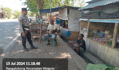 Patroli-Rutin-Polsek-Waigete,-Polres-Sikka:-Menjaga-Kamtibmas-dan-Mendukung-Pilkada-Kabupaten-Sikka
