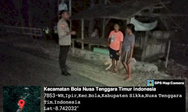 Patroli-Malam-Piket-SPKT-Regu-III-Polsek-Bola--Jaga-Kamtibmas-Tetap-Kondusif