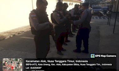 Kesiapan-Tinggi-:--Unit-Samapta-Polres-Sikka-Gelar-Apel-Pagi-untuk-Amankan-9-Obyek-Vital