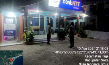 Polsek-Paga-Gelar-Patroli-Rutin,-Jaga-Keamanan-Obyek-Vital-dan-Fasilitas-Umum-di-Sikka