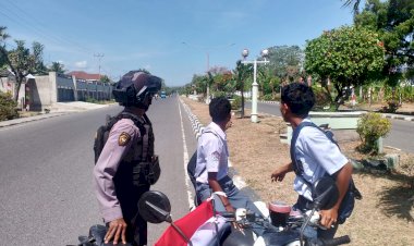 WUJUDKAN-KAMSELTIBCAR-LANTAS,-SAT-SAMAPTA-LAKSANAKAN-STRONG-POINT-PAGI