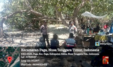 Polsek-Paga-Gelar-Patroli-Rutin,-Jaga-Ketertiban-dan-Keamanan-di-Dusun-Pakandeku