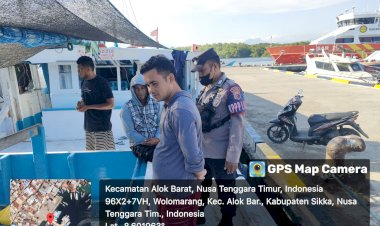 Pospol-KP3-Laut-Maumere-Patroli,-Pastikan-Pelabuhan-Aman