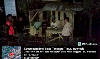 PERSONIL-POLSEK-BOLA-POLRES-SIKKA-RUTIN-LAKSANAKAN-PATROLI-DAN-SAMBANH-WARGA