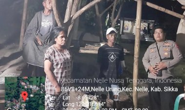 POLSEK-NELLE-POLRES-SIKKA-RUTIN-LAKSANAKAN-PATROLI-SAMBANG-WARGA