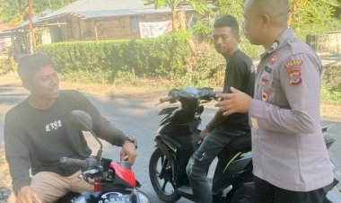 PERSONIL-POLSEK-BOLA-POLRES-SIKKA-RUTIN-LAKSANAKAN-PATROLI-DAN-SAMBANG-WARGA
