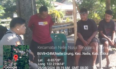 POLSEK-NELLE-POLRES-SIKKA-RUTIN-LAKSANAKAN-PATROLI-SAMBANG-WARGA
