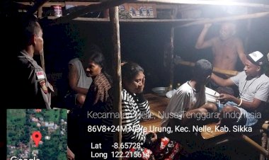 POLSEK-NELLE-POLRES-SIKKA-RUTIN-LAKSANAKAN-PATROLI-DAN-SAMBANG-WARGA