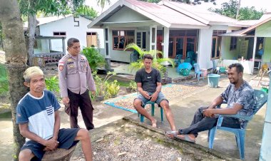 MENJAGA-KAMTIBMAS-POLSEK-BOLA--RUTIN-LAKSANAKAN-PATROLI-DAN-SAMBANG-WARGA