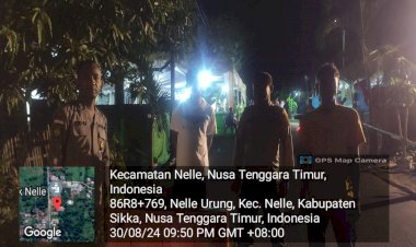 POLSEK-NELLE-POLRES-SIKKA-RUTIN-LAKSANAKAN-PATROLI-DAN-SAMBANG-WARGA