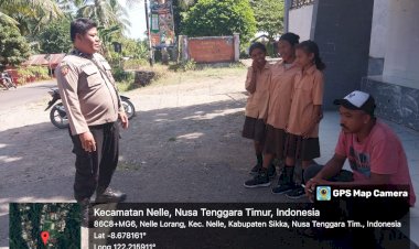 POLSEK-NELLE-POLRES-SIKKA-RUTIN-LAKSANAKAN-PATROLI-DAN-SAMBANG-WARGA