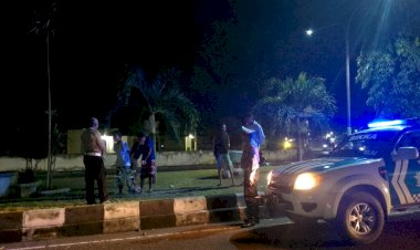 PERSONIL-SAT-LANTAS-POLRES-SIKKA-GIATKAN-PATROLI-LAMPU-BIRU.