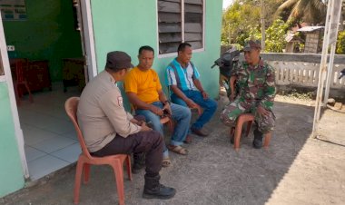 Demi-Menjaga-Wilayah-Aman-Dan-Kondusif,-Polres-Sikka-Laksanakan-Kegiatan-Patroli-Dan-Sambang-Di-Wilayah-Desa-Dobo
