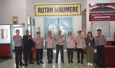 Sat-Binmas-Polres-Sikka-Gelar-Koordinasi-dan-Penyerahan-Sarana-Kontak-di-Rutan-Kelas-II-Maumere
